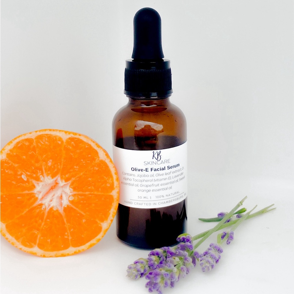 KB Skincare Olive-E Facial Serum - 1 oz/30 ml Amber bottle